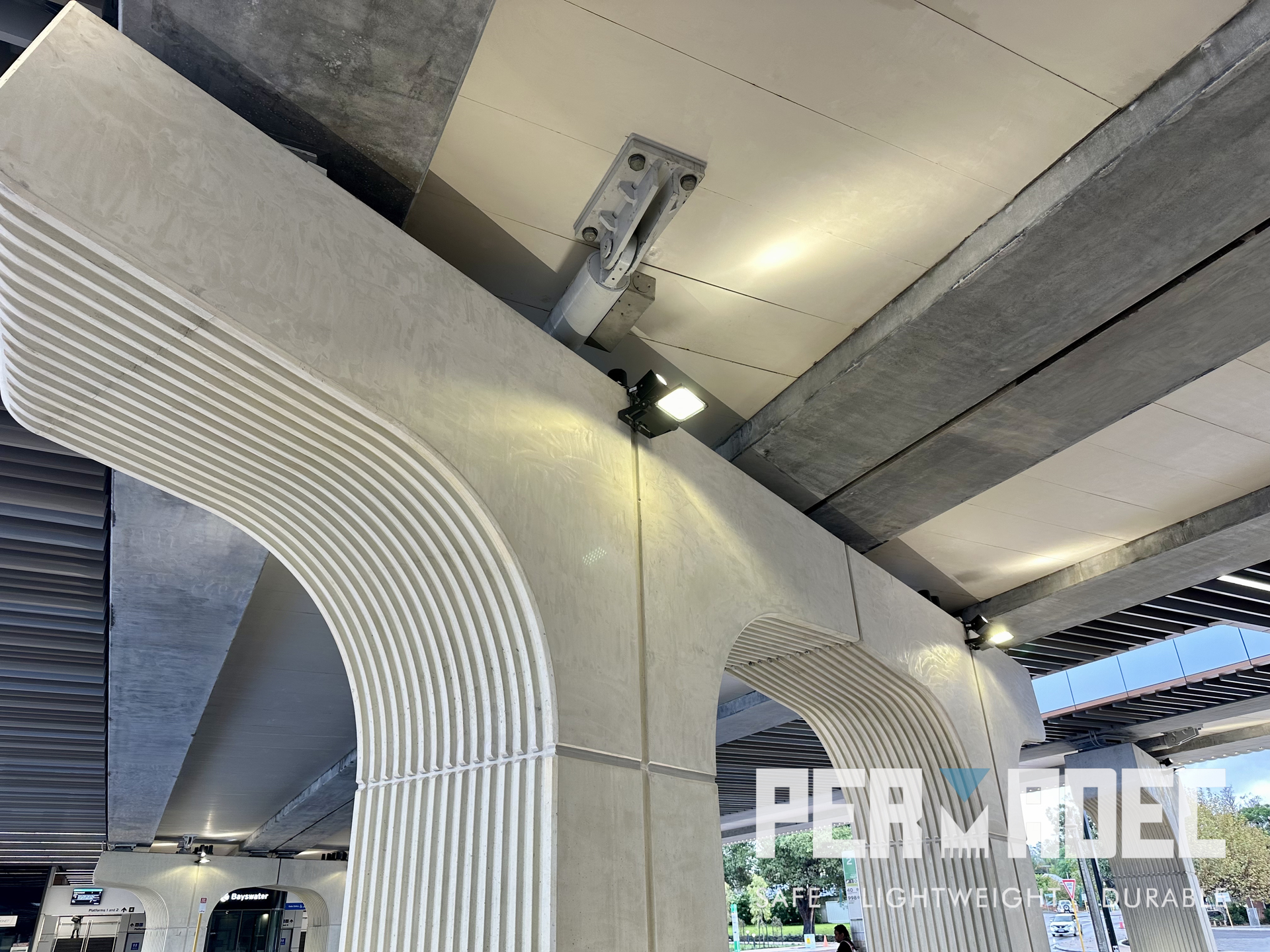 Permadec panels installed at Bayswater Station
